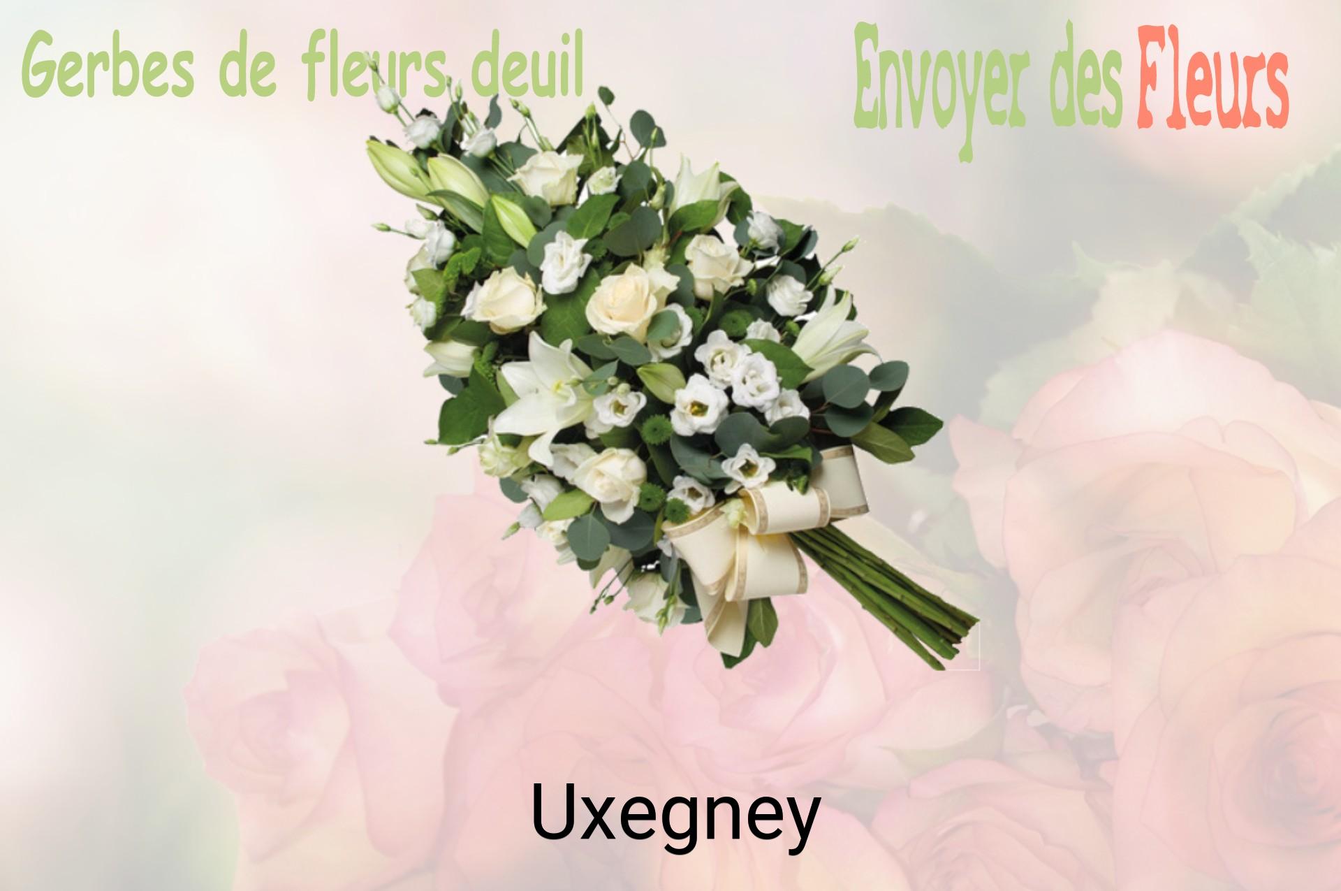 Gerbe de fleurs de deuil livrée à Uxegney